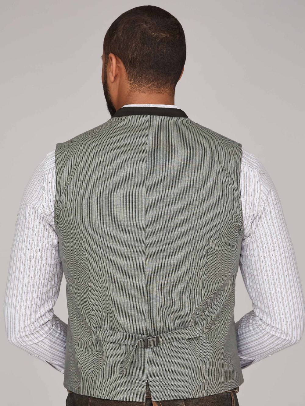 Limberry Dunkelgrüne Trachtenweste - FELIX DARK KHAKI