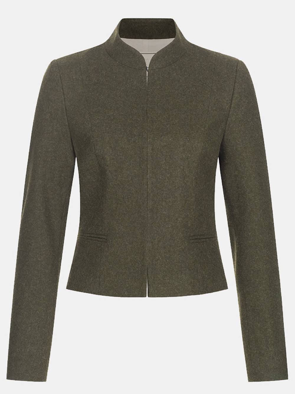 Limberry Dunkelgrüner Trachtenjanker Aus Loden - TIFFANY LODEN GREEN