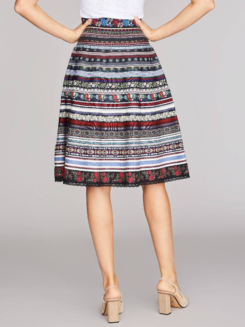 Limberry Dunkler Bänderrock - RIBBON SKIRT NIGHTSHADE