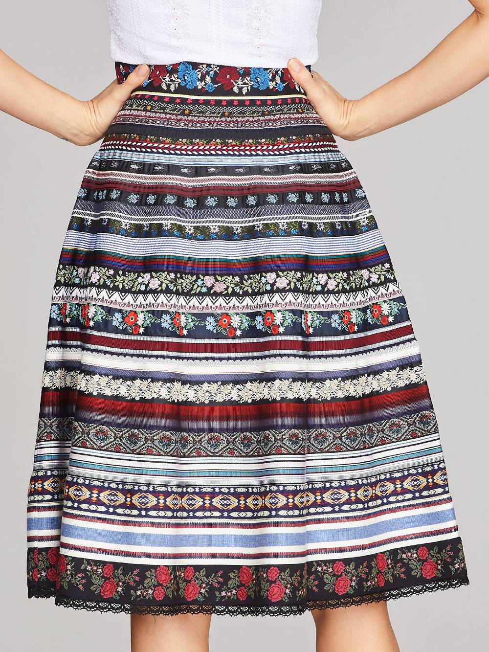 Limberry Dunkler Bänderrock - RIBBON SKIRT NIGHTSHADE