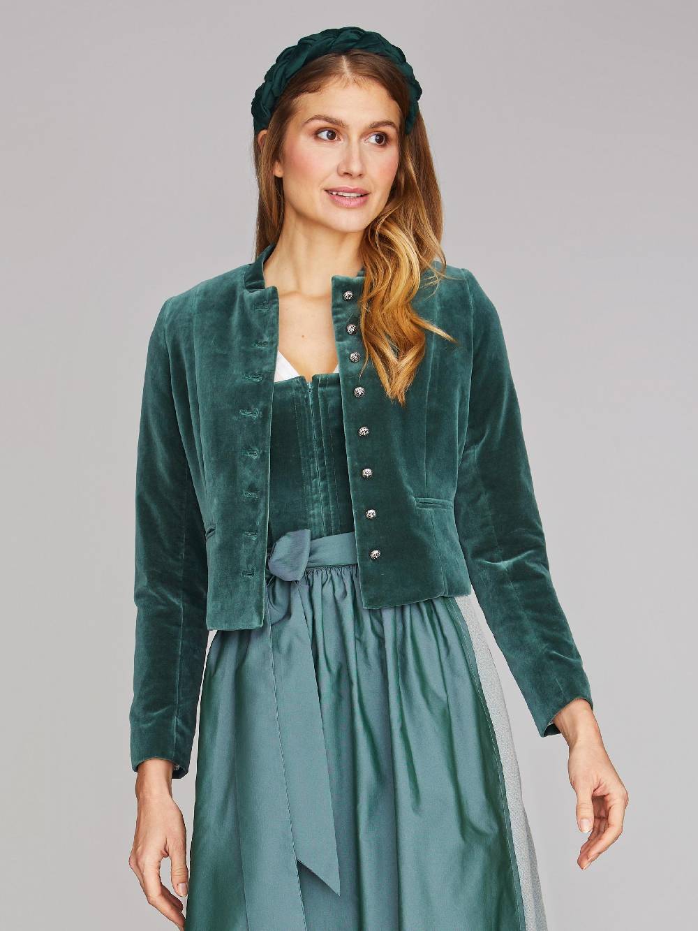 Limberry Eucalyptus-Grüner Trachtenjanker - PHILIPPA EUCALYPTUS