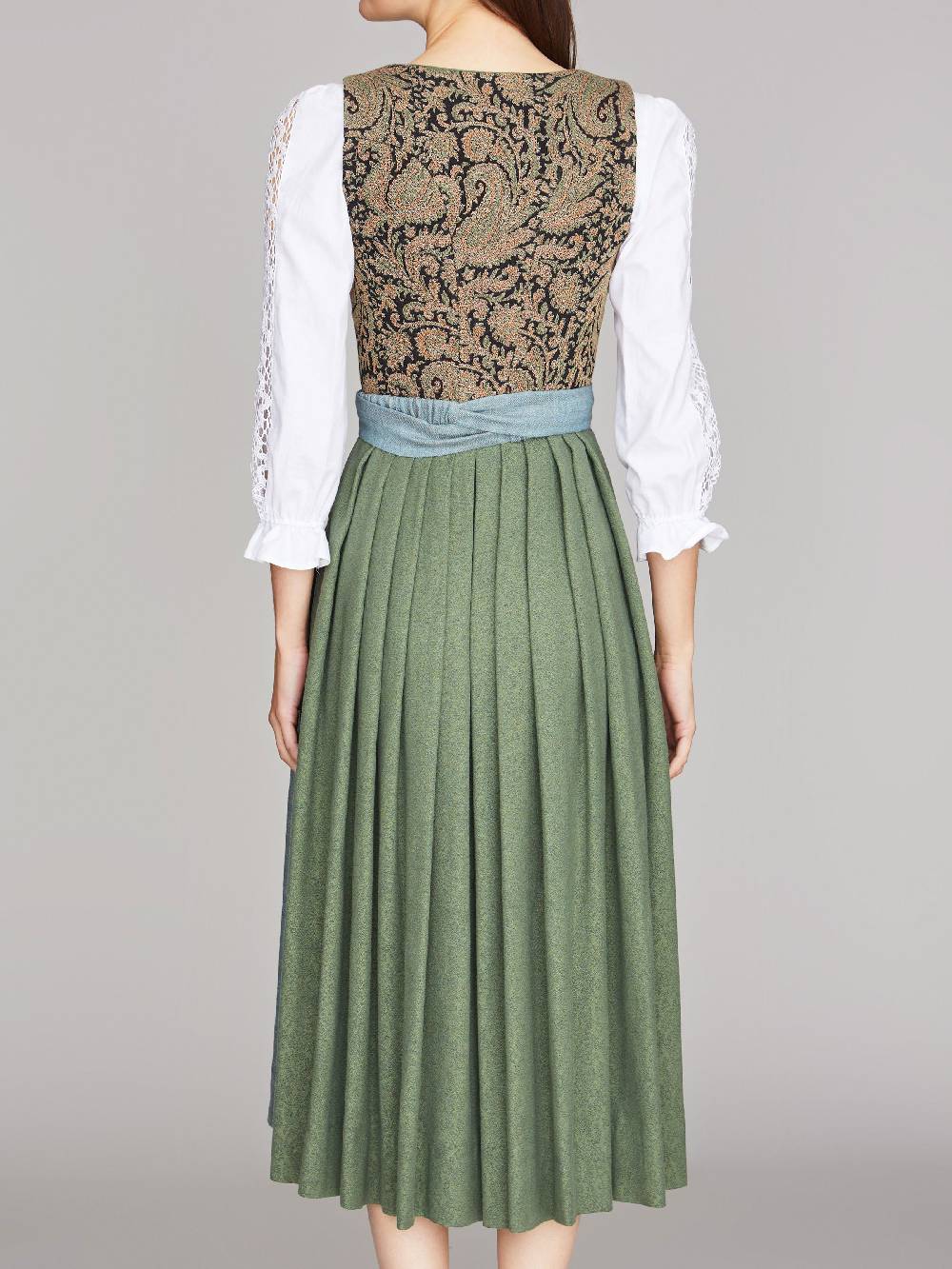 Limberry Gemustertes Dirndl Mit Leinen-Mieder - ANNABELLE SCHWARZ