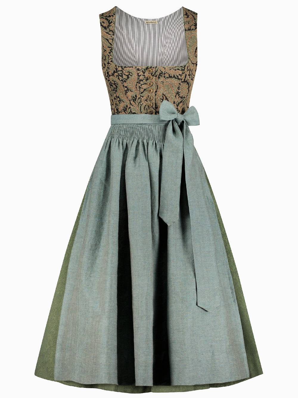 Limberry Gemustertes Dirndl Mit Leinen-Mieder - ANNABELLE SCHWARZ