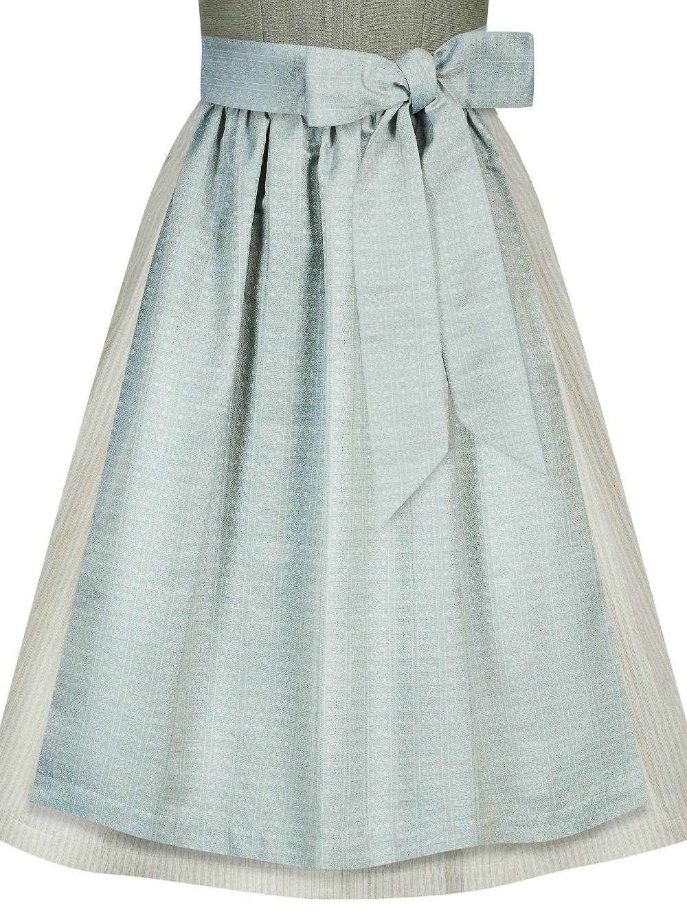 Limberry Gestreifte Einzelschürze in Türkis-Gelb - FRIEDA