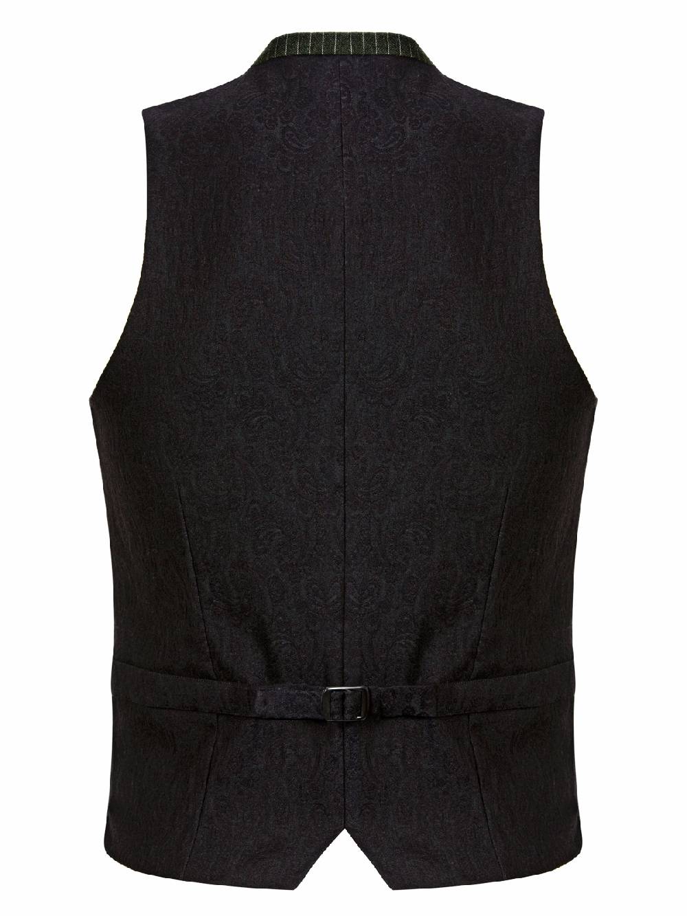 Limberry Gestreifte Trachtenweste In Grün - PIUS ZSG 2555