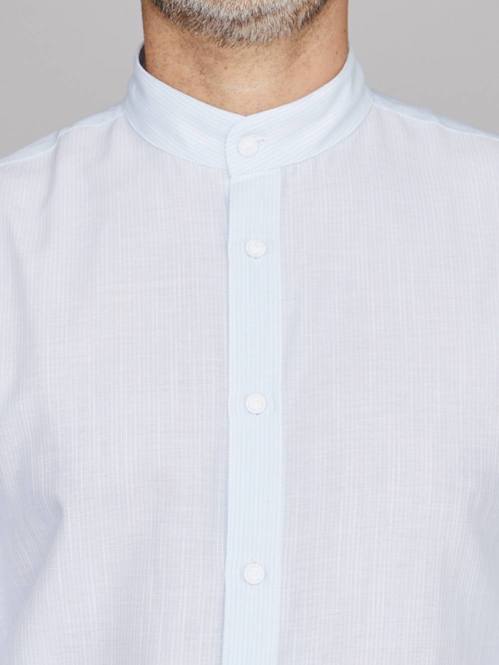 Limberry Gestreiftes Trachtenhemd In Hellblau - ANTON HELLBLAU