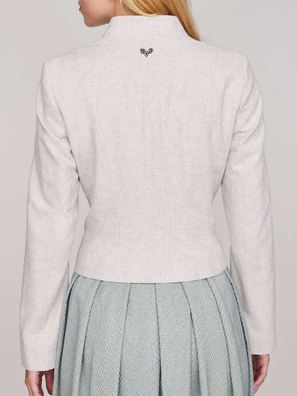 Limberry Grau-Beiger Trachtenjanker Aus Loden - TIFFANY LODEN LOVELY GREIGE