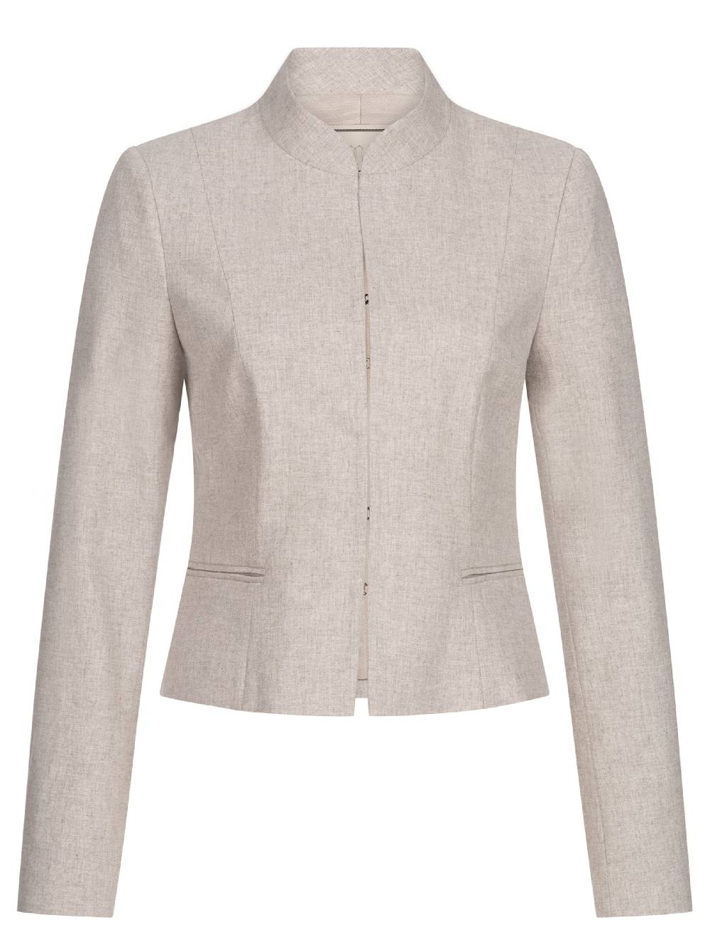 Limberry Grau-Beiger Trachtenjanker Aus Loden - TIFFANY LODEN LOVELY GREIGE