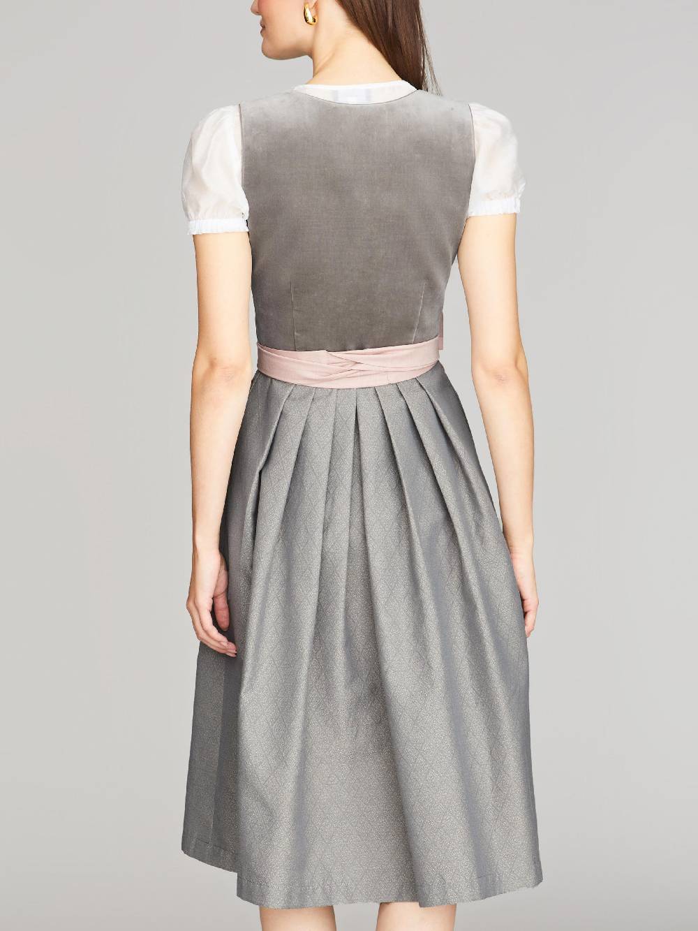 Limberry Graues Dirndl Mit Samt-Mieder - DELILAH SKYLIGHT GREY