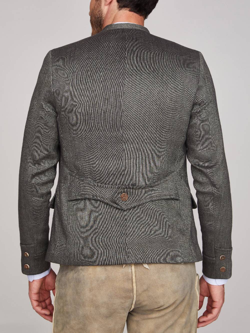 Limberry Grüner Trachtenjanker Im Fischgrät-Muster - HELMUT AGAVE