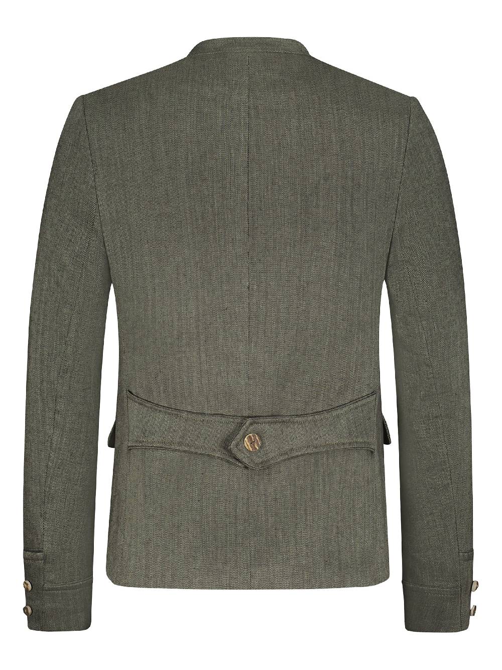 Limberry Grüner Trachtenjanker Im Fischgrät-Muster - HELMUT AGAVE