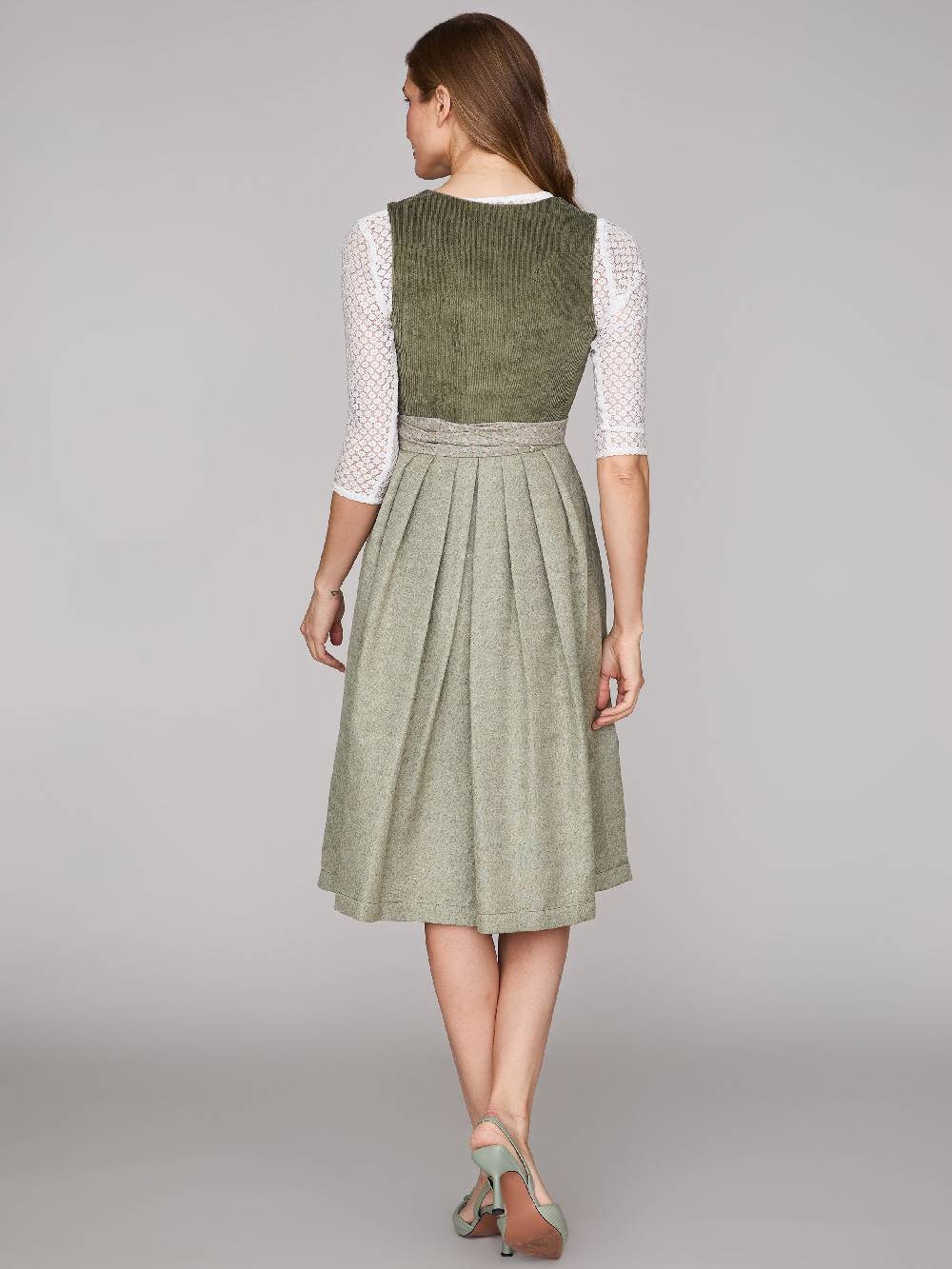 Limberry Grünes Dirndl Mit Cord-Mieder - TIA KALAMATA GREEN