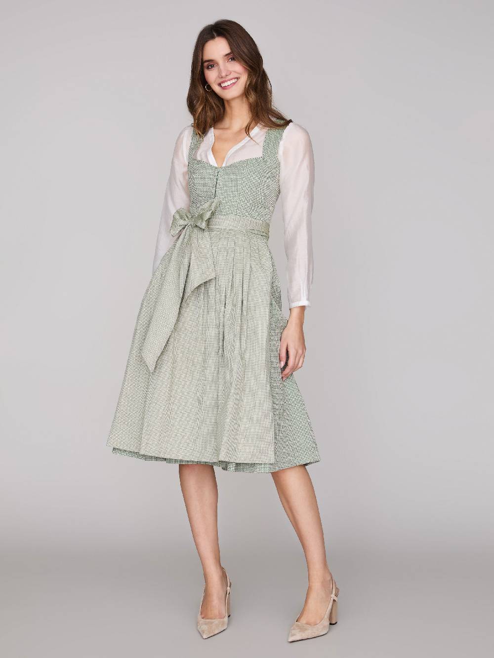 Limberry Grünes Dirndl Mit Hahnentrittmuster - ANNELIE PEPITA GREEN