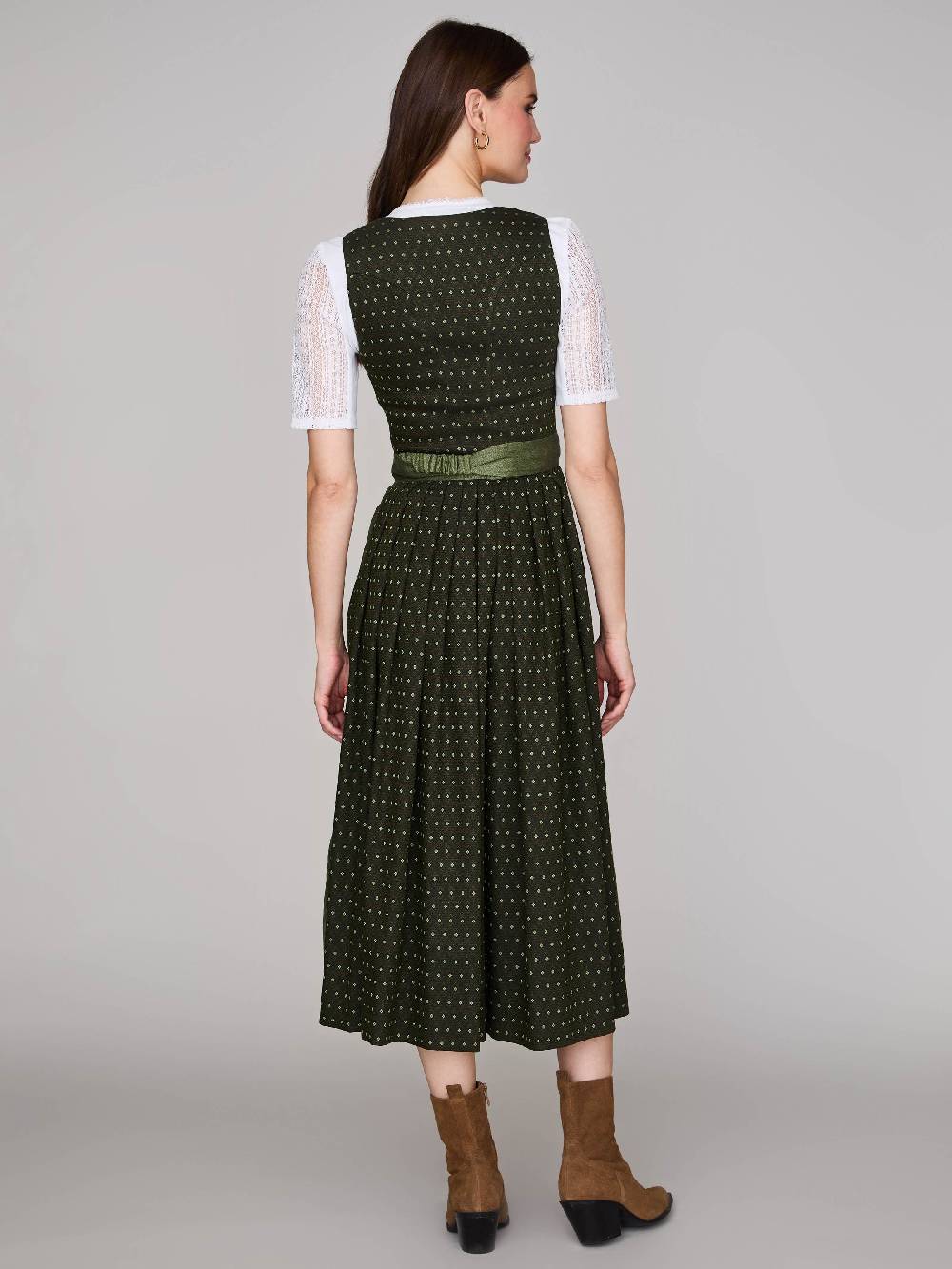Limberry Grünes Dirndl Mit Streublumenmuster - MONIKA JAGDGRÜN