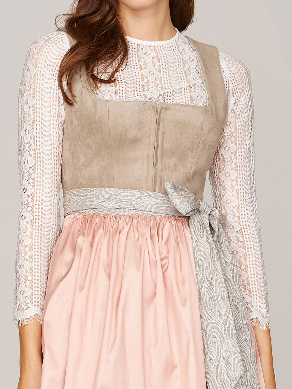 Limberry Hellbeiges Dirndl Im Animalprint - KIRA SAND