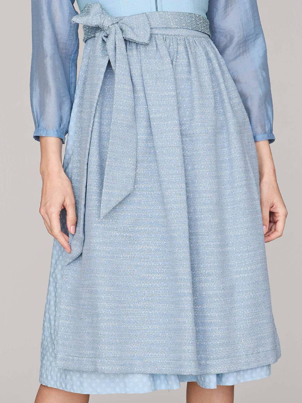 Limberry Hellblaues Dirndl Mit Leinen-Mieder - ADA COOL BLUE