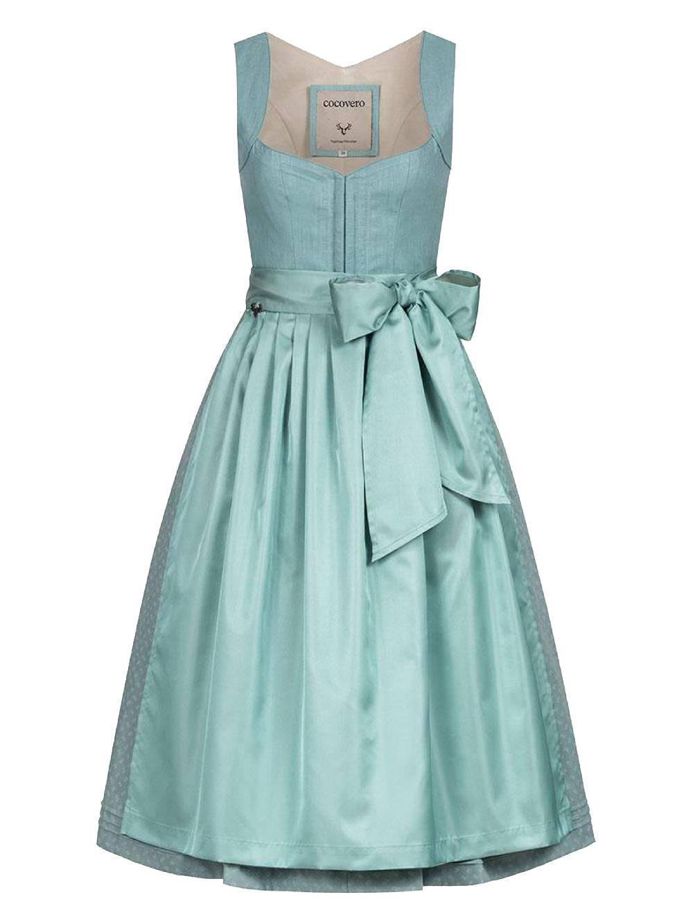 Limberry Hellblaues Dirndl Mit Leinen-Mieder - NELLIE GRAPE