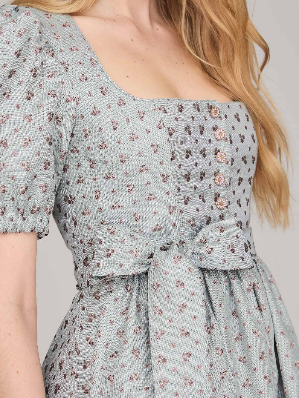 Limberry Hellblaues Dirndl Mit Puffärmeln - LOTTIE BLUE HAZE