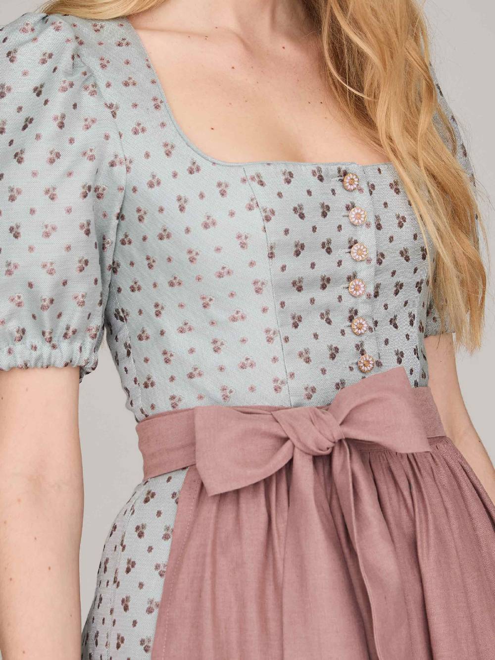 Limberry Hellblaues Dirndl Mit Puffärmeln - LOTTIE BLUE HAZE