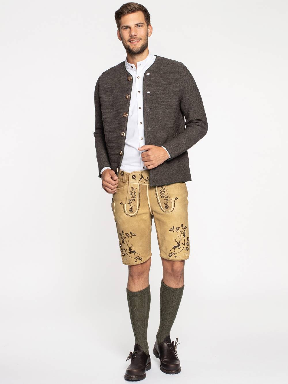 Limberry Hellbraune Hirsch-Lederhose - LUDWIG HELLBRAUN