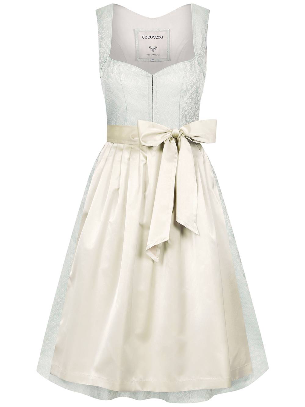 Limberry Hellgrünes Dirndl Mit Goldenem Muster - ANNELIE FLORAL WATER