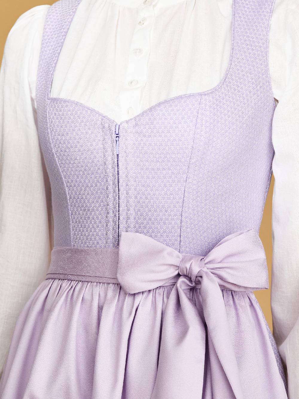 Limberry Hochgeschlossene Dirndlbluse Mit Langarm - LEONA