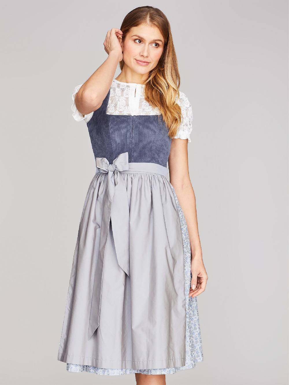 Limberry Indigo-Blaues Dirndl mit Cord-Mieder - CAMILLE INDIGO SKY
