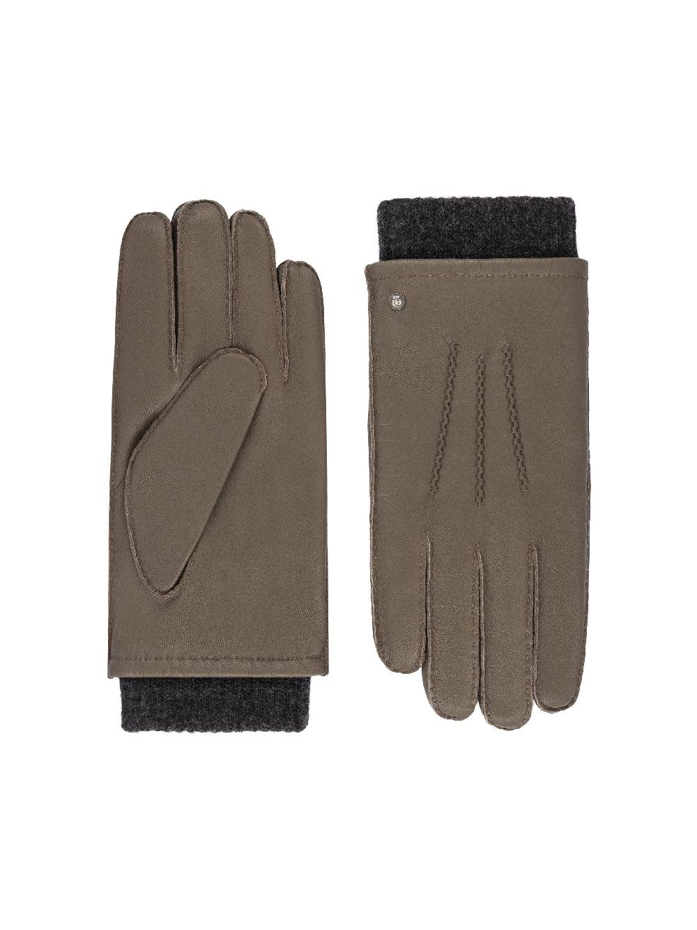 Limberry Khakifarbener Handschuhe mit Woll-Manschette - METZ KHAKI