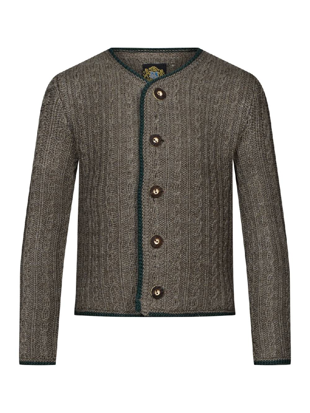 Limberry Kinder Strickjacke aus hellbrauner Schurwolle - STEYR BRAUN