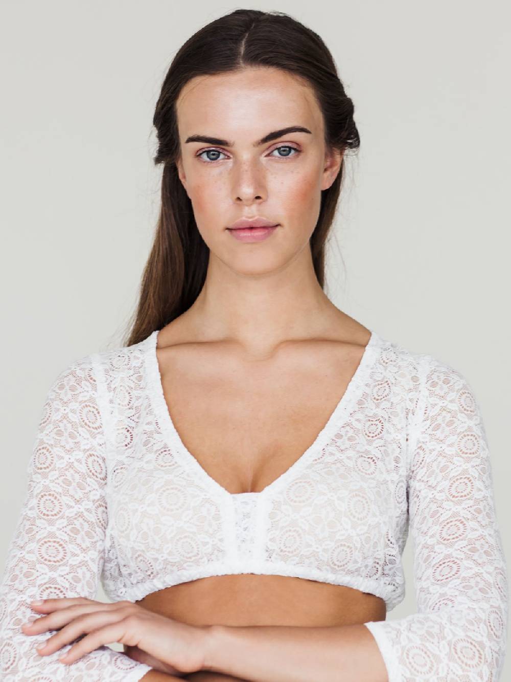 Limberry Langarm-Dirndlbluse Mit V-Ausschnitt - KÄTHE