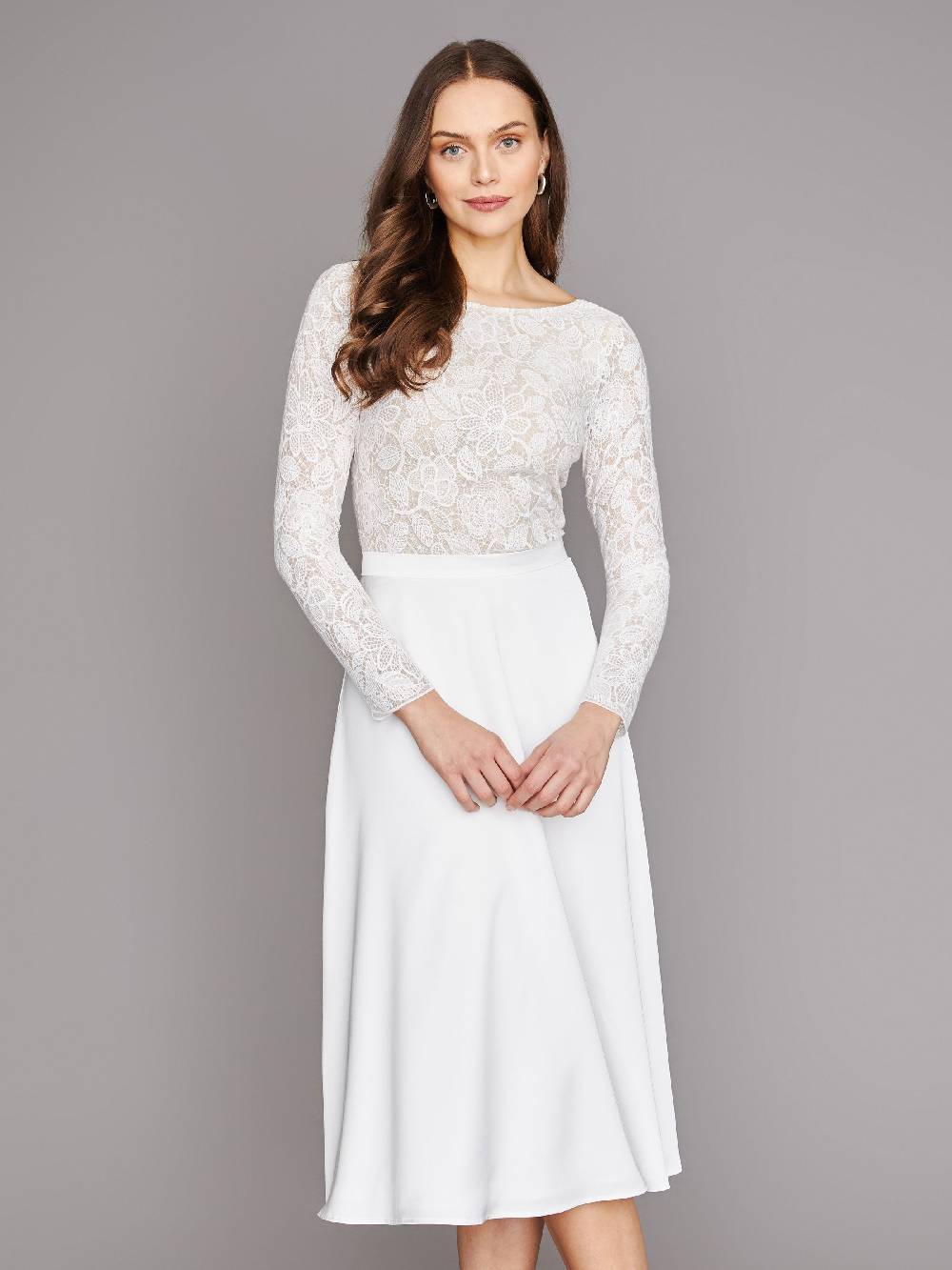 Limberry Langärmeliger Braut-Body Mit Tiefem Rückenausschnitt - LARA