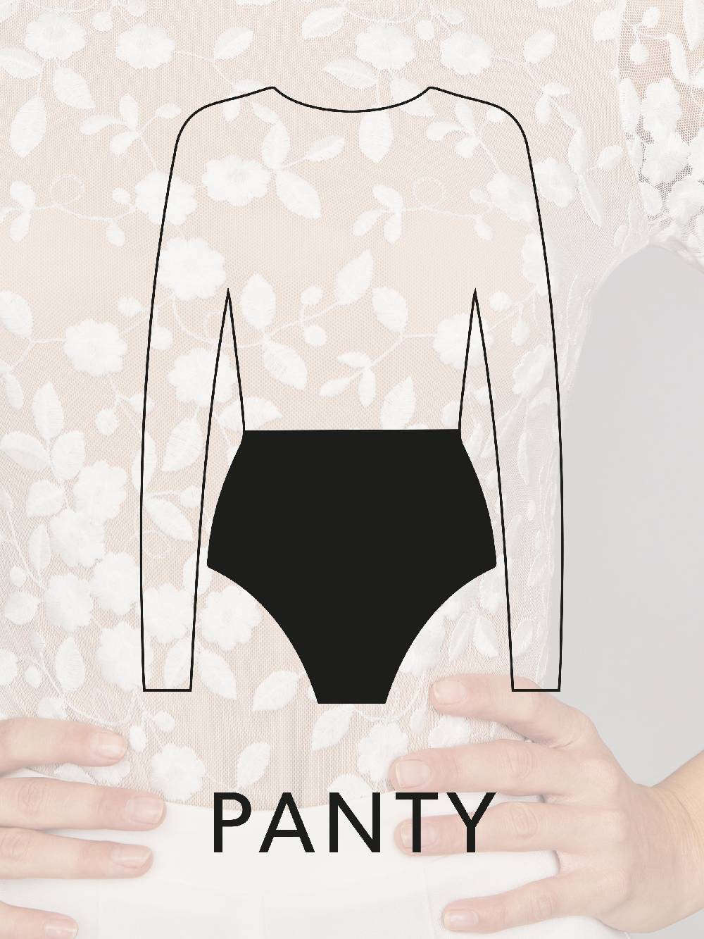 Limberry Langärmliger Braut-Body Mit Blumen-Spitze Und Tiefem Rücken - SCARLET