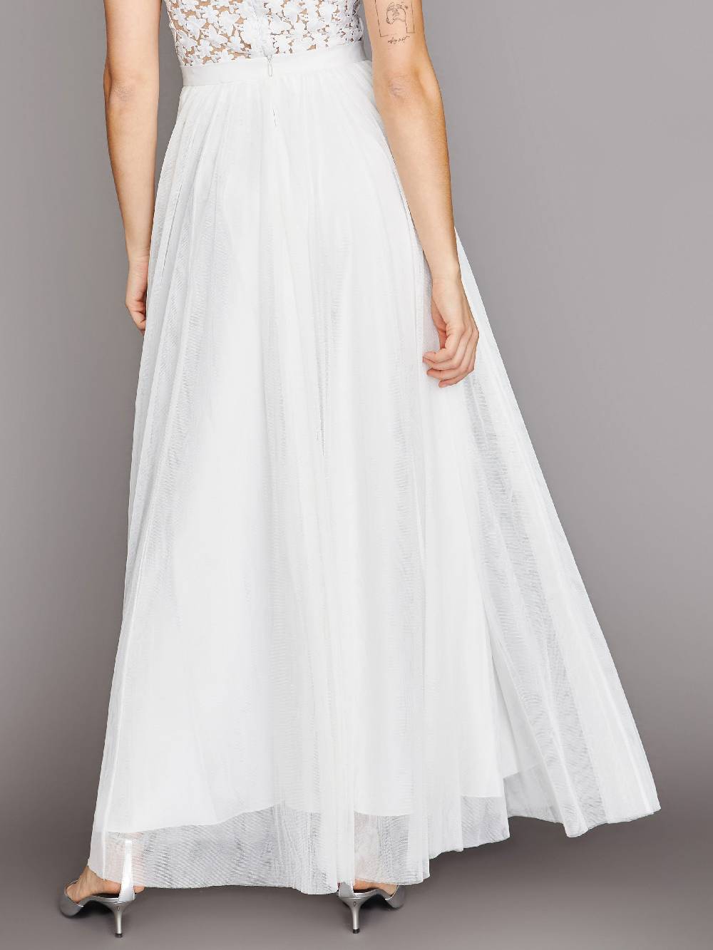 Limberry Langer Braut-Rock Aus Tüll In Crémeweiß - HELEN MAXI