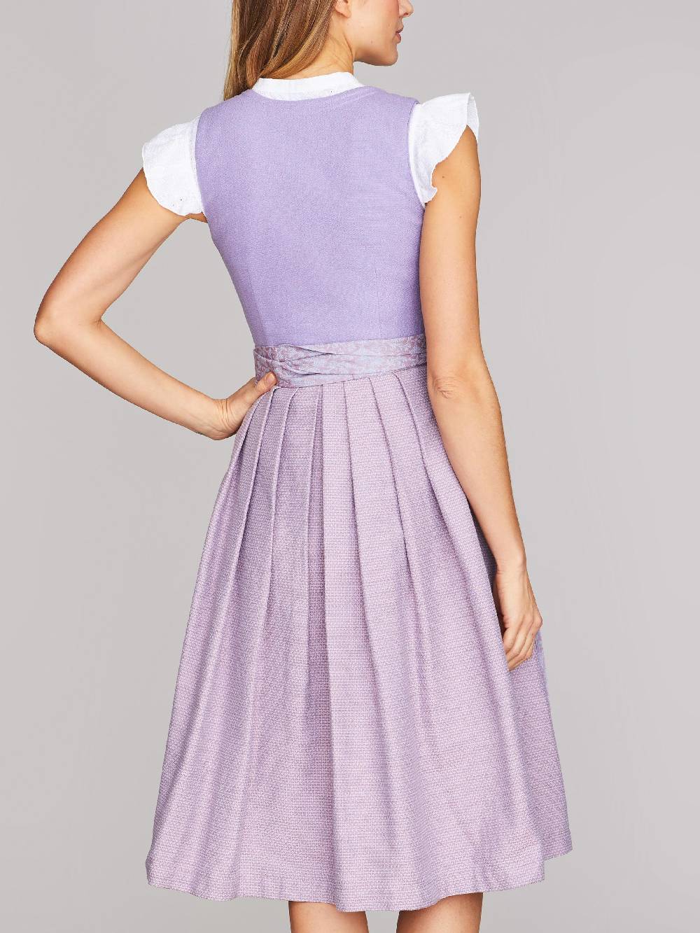 Limberry Lavendel-farbenes Dirndl Mit Schnursteppung - CLAIRE LAVENDER