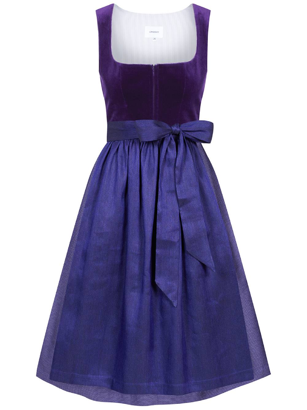 Limberry Lila-farbenes Dirndl Mit Samt-Mieder - SOFIA PURPLE VELVET