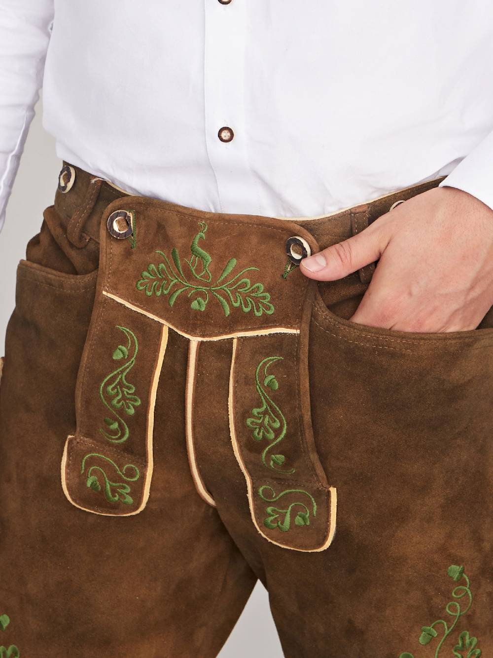 Limberry Antikbraune Lederhose - LUDWIG ANTIKBRAUN