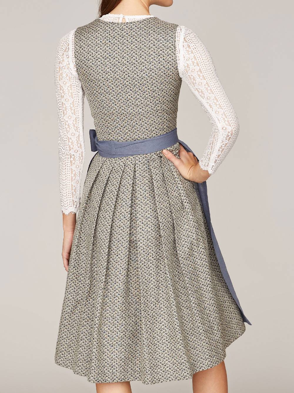 Limberry Beige-Blaues Dirndl - ANNE SMOKE BLUE