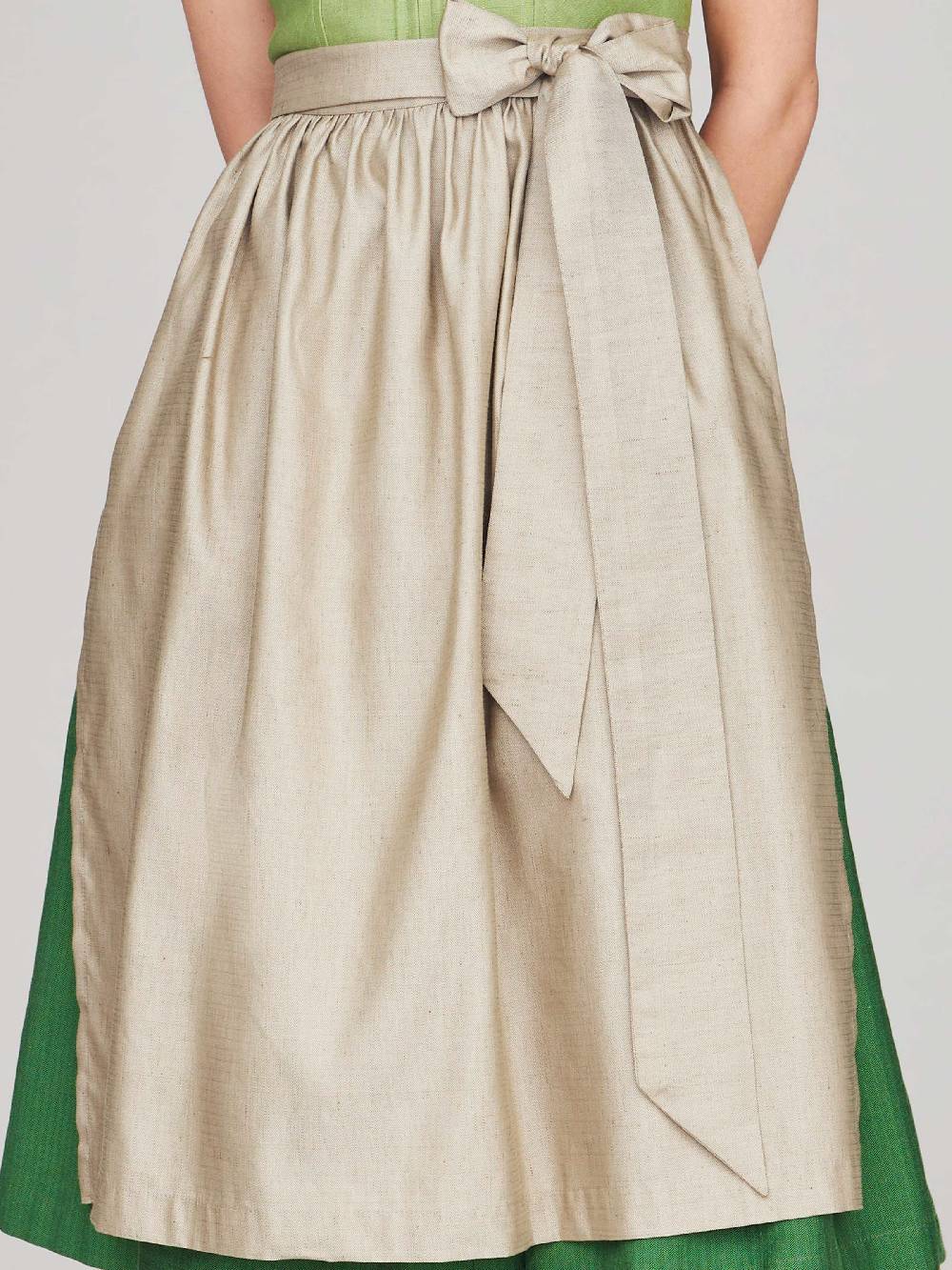 Limberry Beige Einzelschürze aus Leinen - PAULA