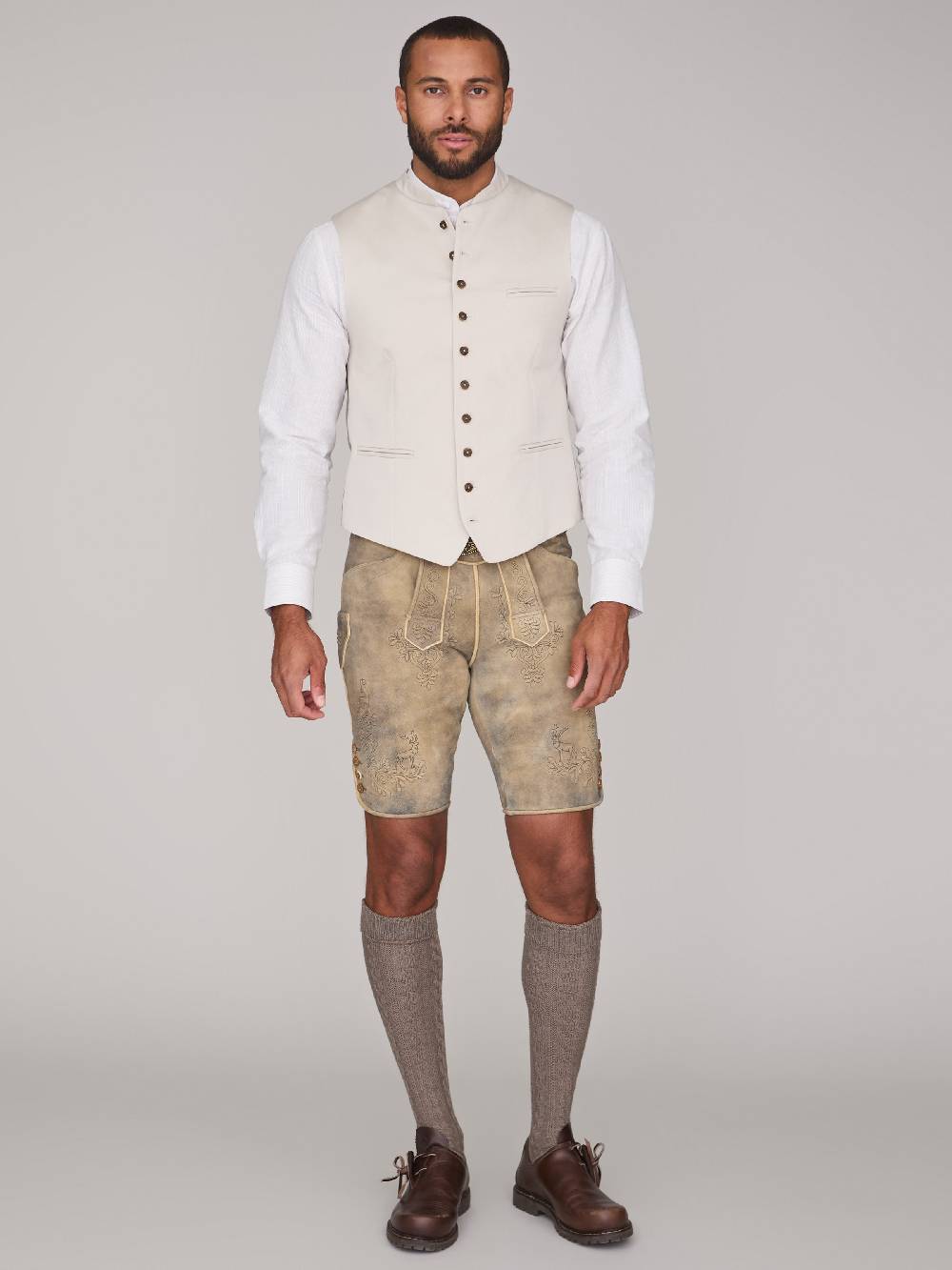 Limberry Beige Trachtenweste - FELIX LIGHT BEIGE