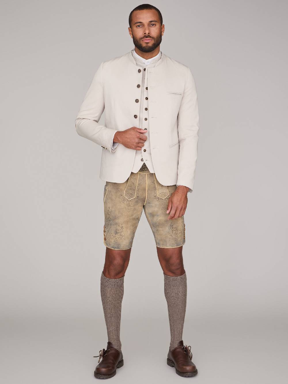 Limberry Beige Trachtenweste - FELIX LIGHT BEIGE