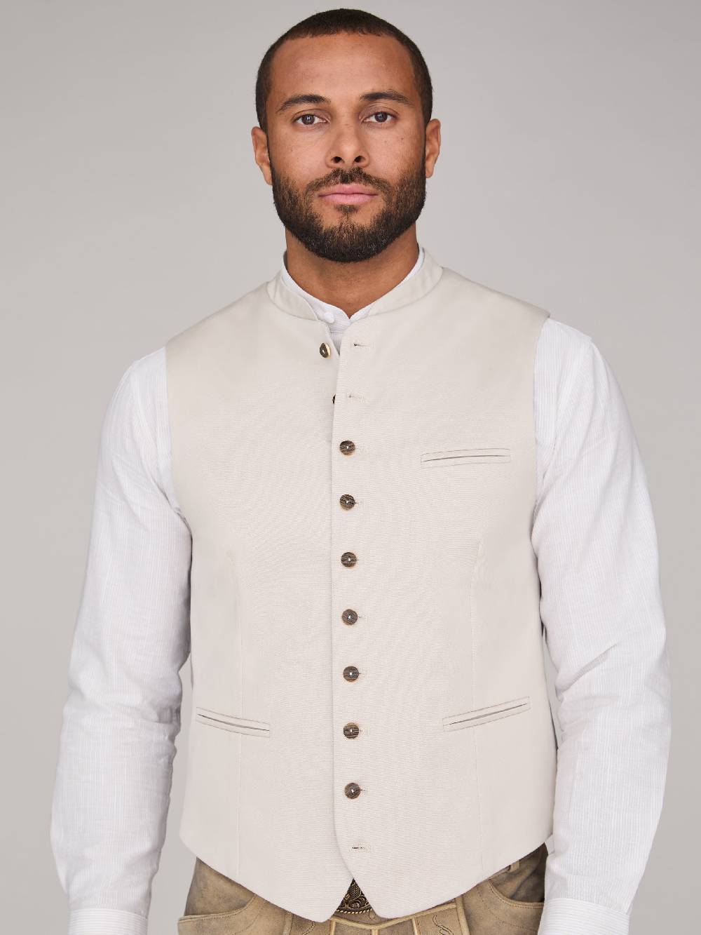 Limberry Beige Trachtenweste - FELIX LIGHT BEIGE