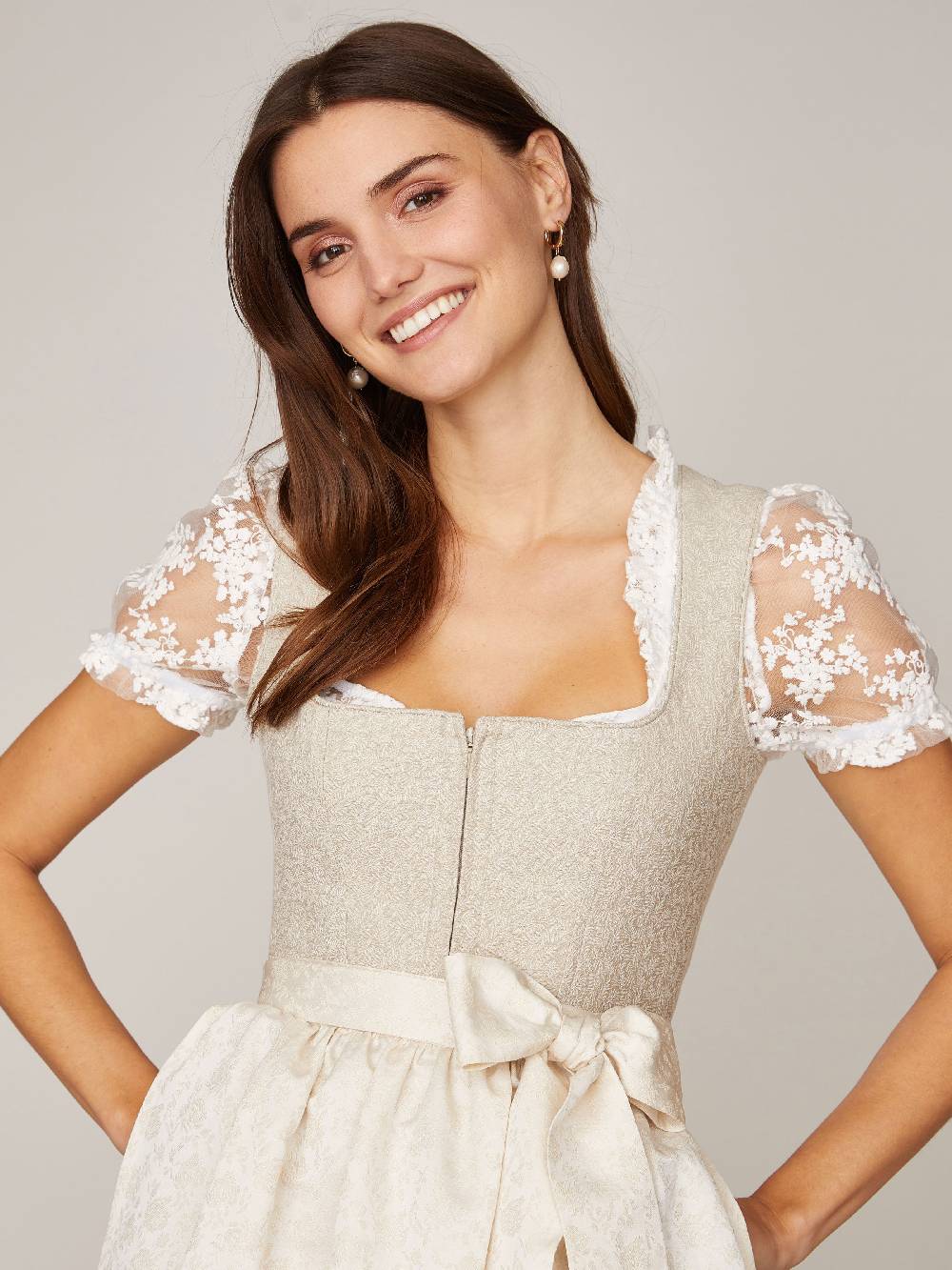Limberry Beigefarbenes Dirndl - EMMA IVORY