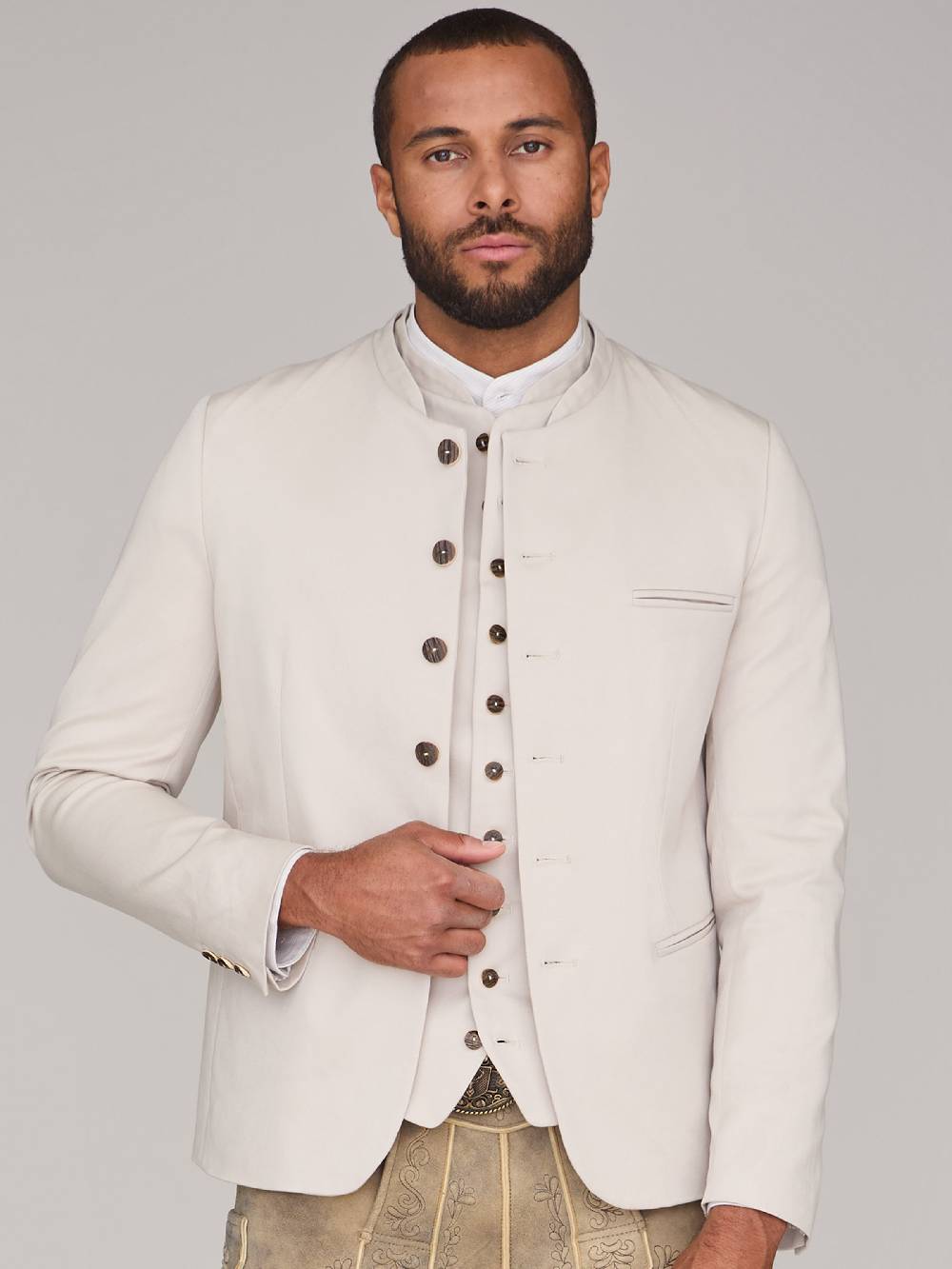 Limberry Beiger Trachtenjanker - VINCENT LIGHT BEIGE