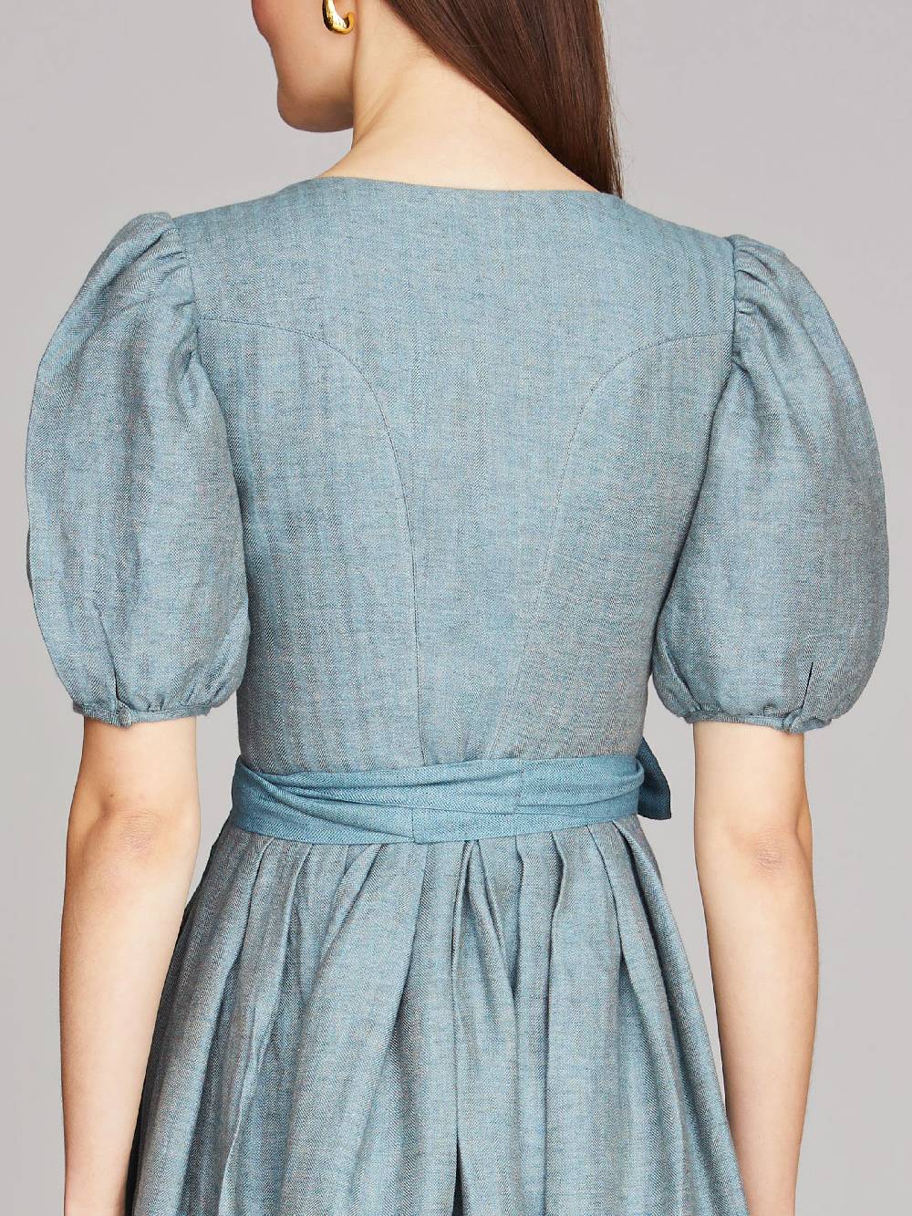 Limberry Blaues Dirndl Mit Ärmeln - LINA ARONA BLUE