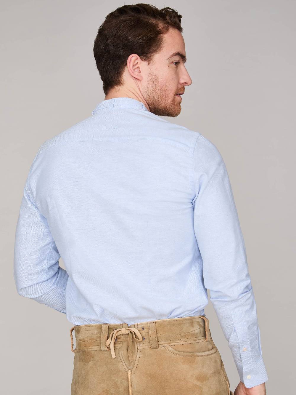 Limberry Blaues Trachtenhemd - LENZ RAUCHBLAU