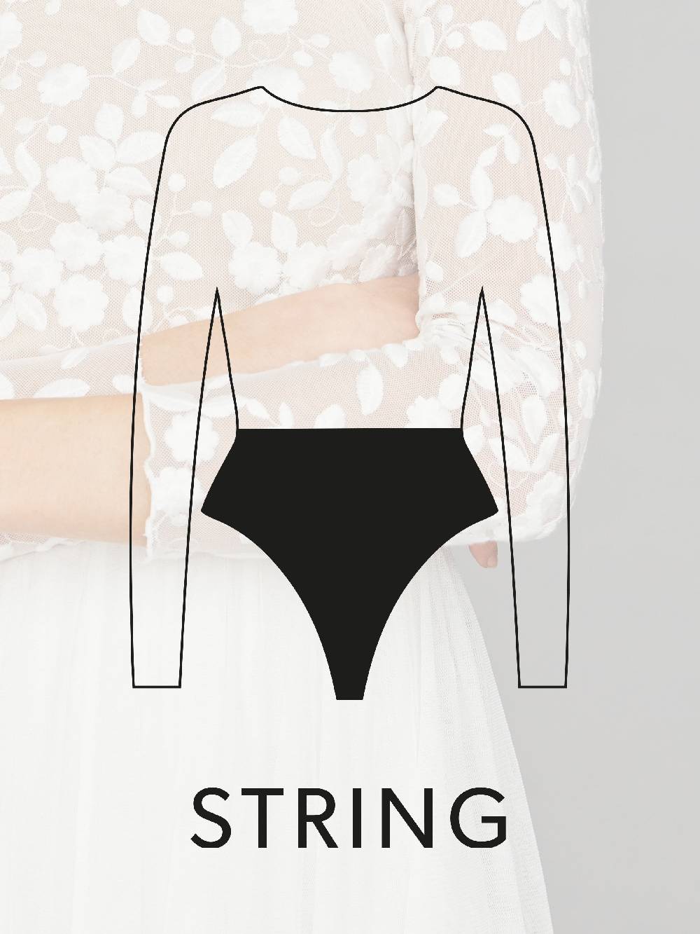 Limberry Braut-Body Mit Blumen-Spitze - ELLEN