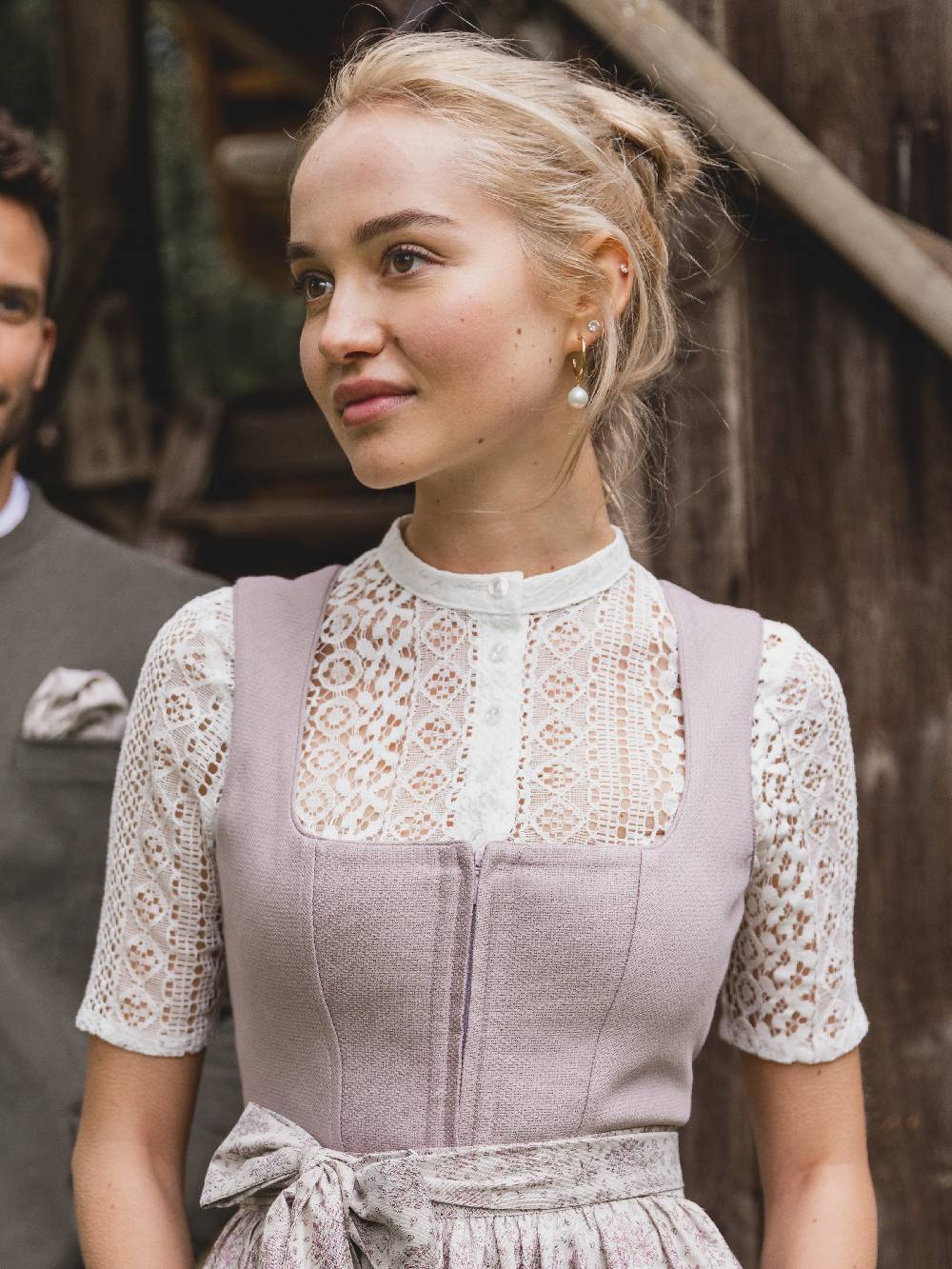 Limberry Cremeweiße Dirndlbluse - MILLA