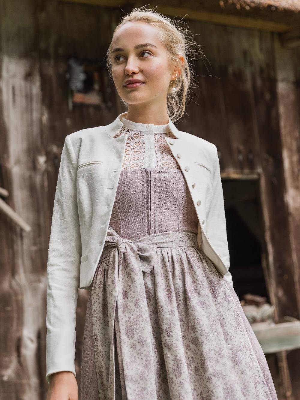 Limberry Cremeweiße Dirndlbluse - MILLA