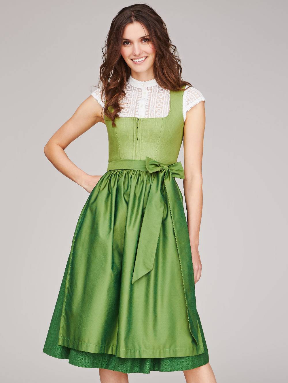 Limberry Dirndlbluse In Weiß Mit Flügelarm - RUTH