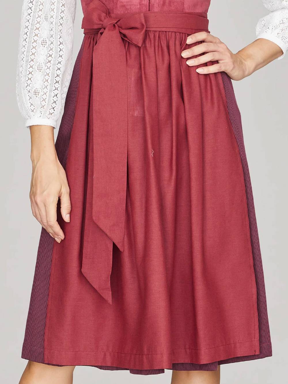 Limberry Dirndlschürze in Bordeauxrot - PAULA